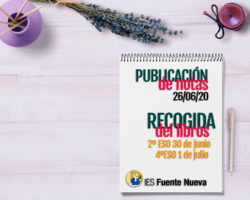 Publicación de Notas y Recogida de libros