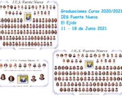 Graduaciones de 4º ESO, 2º Bachillerato y 2º CFGS Comercio Internacional Curso 2020/21