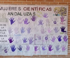 Mural por el Día de la mujer y la niña en la ciencia